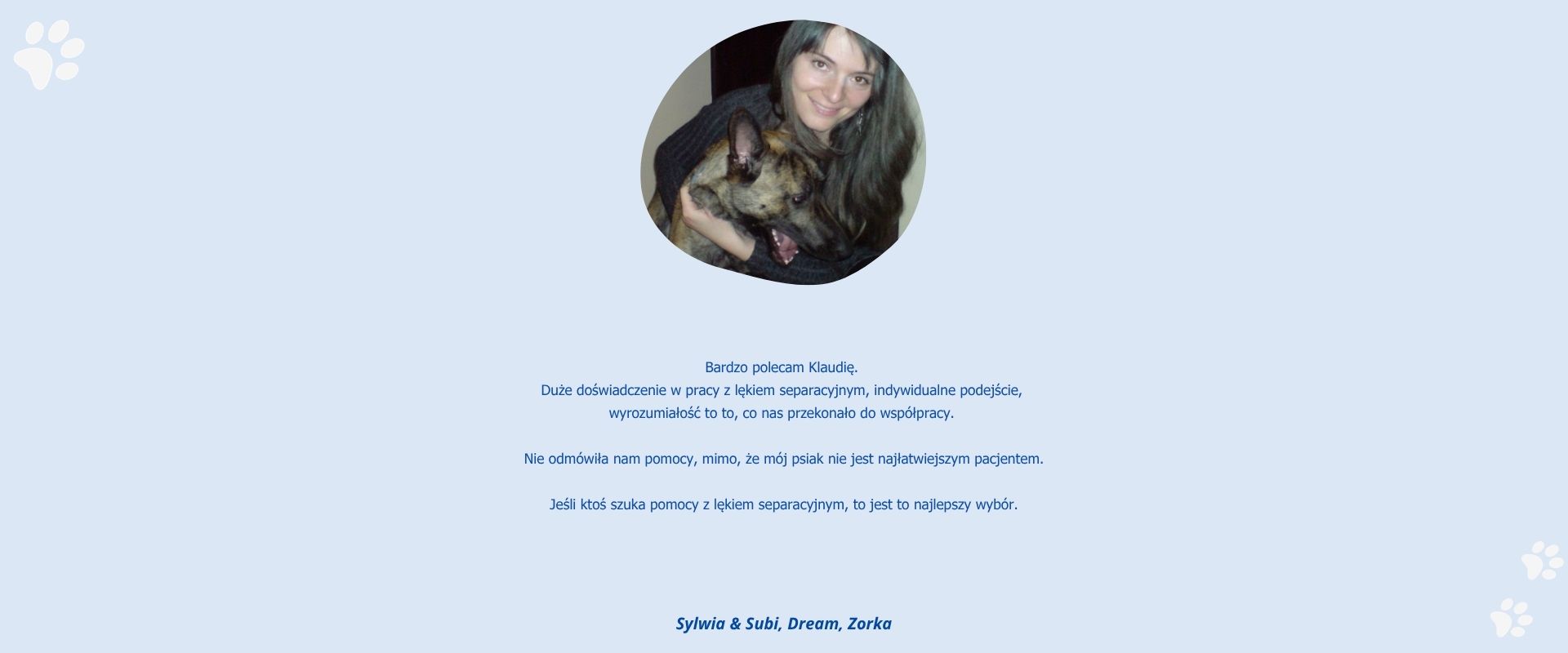 Relacja opiekuna psa po wdrożeniu pracy nad zostawaniem samemu