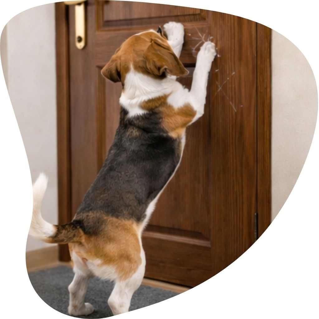 Pies nie potrafi zostać sam w domu nawet przez kilka minut