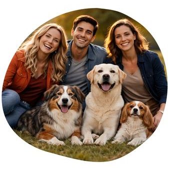 Opiekunowie pracujący z psami podczas dalszej współpracy nad lękiem separacyjnym